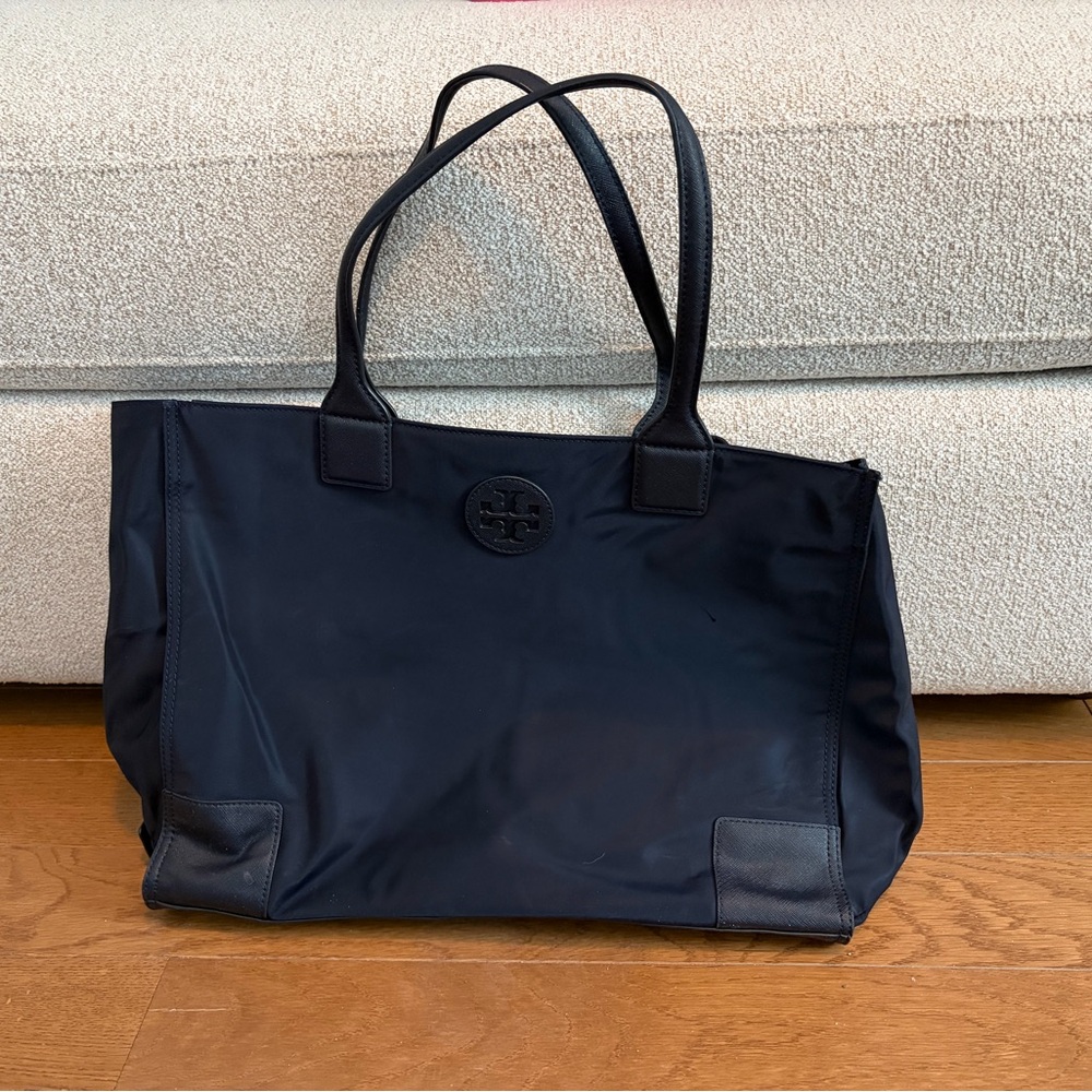Tory Burch Navy Nylon Tote